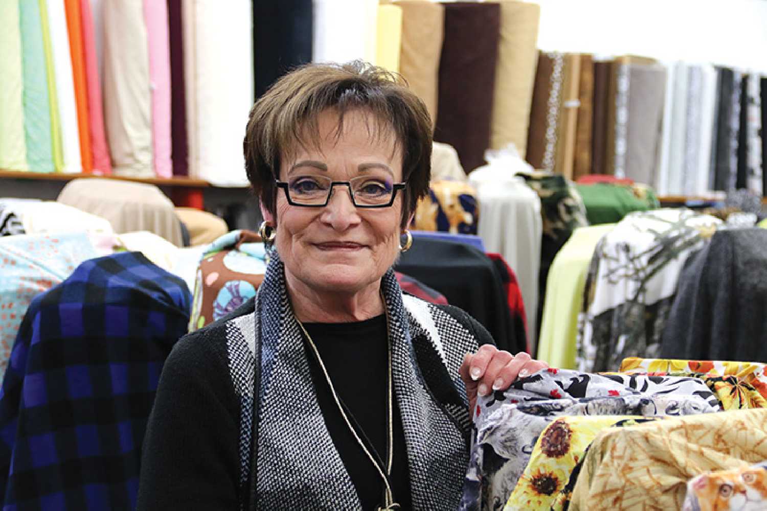 Heather Truman, the owner of Sew Creative in Moosomin.